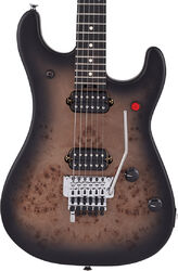 Guitarra eléctrica con forma de str. Evh 5150 Series Deluxe Poplar Burl (MEX, EB) - Black burst