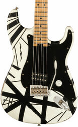 Guitarra eléctrica con forma de str. Evh                            Striped Series '78 Eruption - White with black stripes relic
