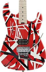 Guitarra eléctrica con forma de str. Evh                            Striped Series - Red with black stripes