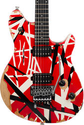 Guitarra electrica metalica Evh Striped  Wolfgang Special Ltd (MEX, EB) - Aged Red Black & White Stripes