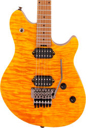 Guitarra electrica metalica Evh Wolfgang WG Standard QM - Transparent amber