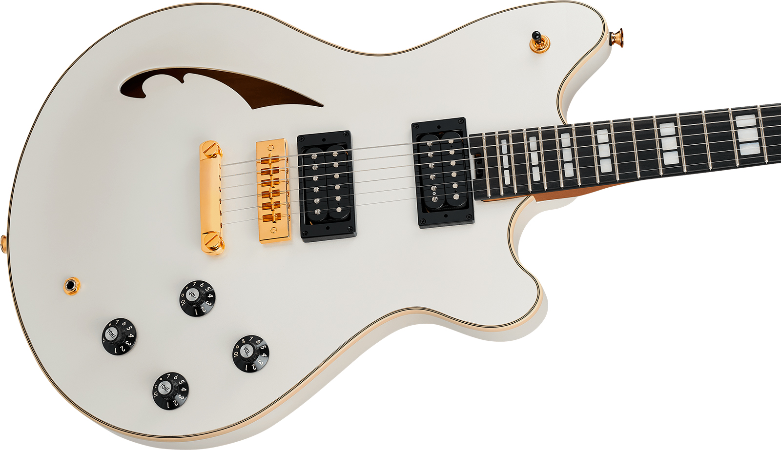 Evh Sa126 Special 2h Ht Eb - Platinum Pearl Metallic - Guitarra eléctrica semi caja - Variation 2