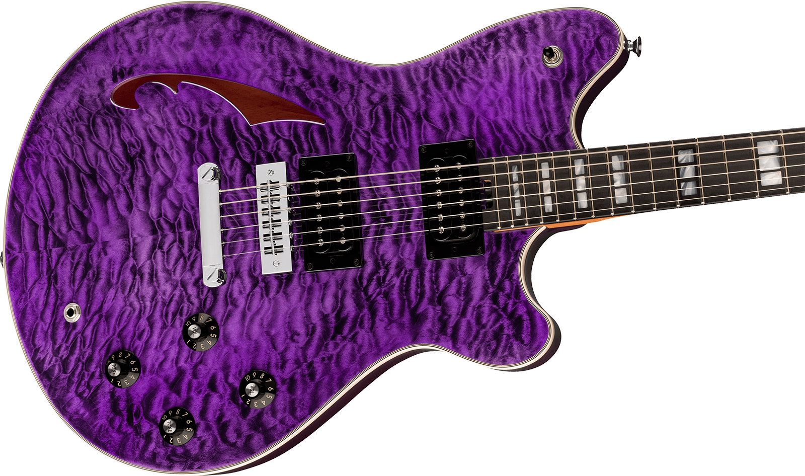 Evh Sa126 Special Qm 2h Ht Eb - Transparent Purple - Guitarra electrica metalica - Variation 2