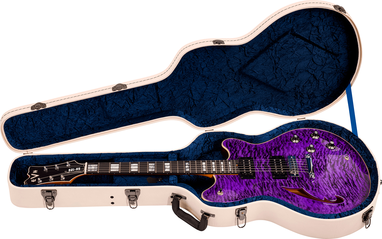 Evh Sa126 Special Qm 2h Ht Eb - Transparent Purple - Guitarra electrica metalica - Variation 4