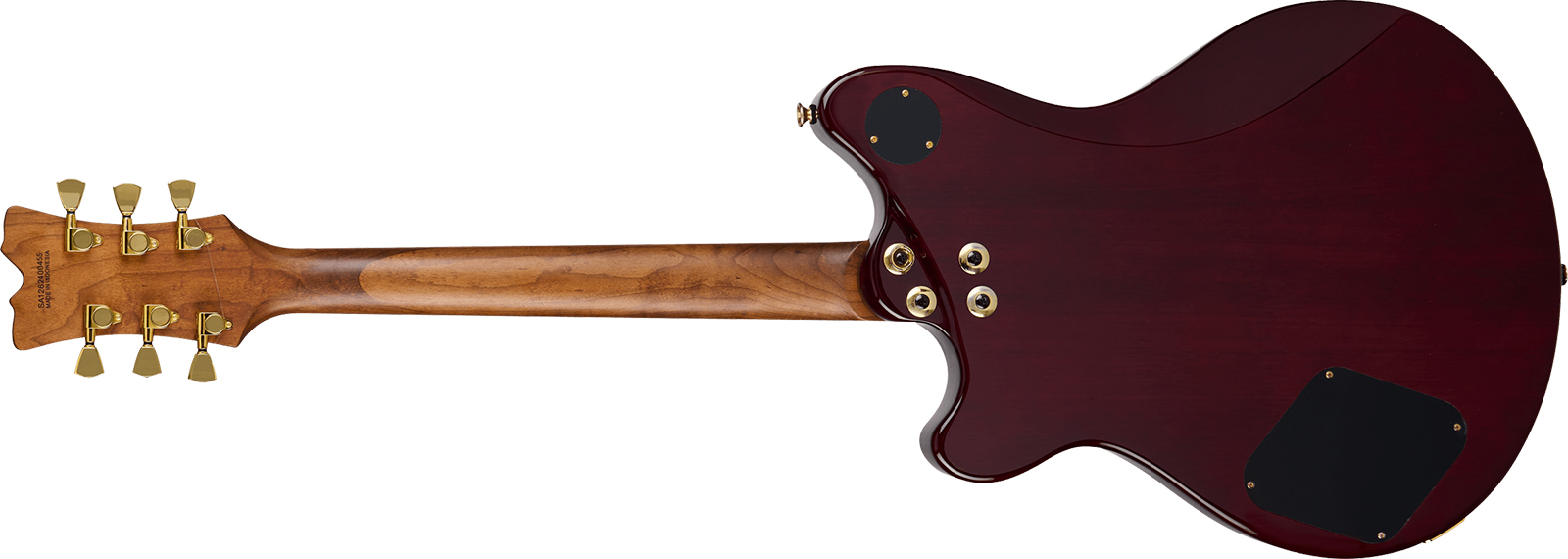 Evh Sa126 Standard 2h Ht Rw - Wine Red - Guitarra eléctrica semi caja - Variation 1