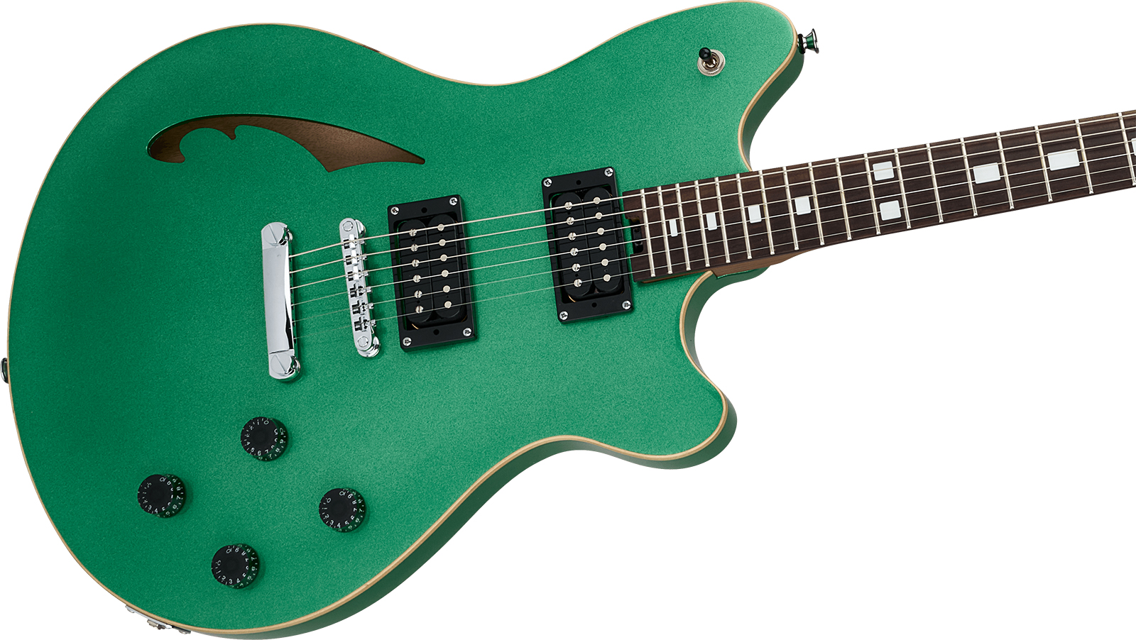 Evh Sa126 Standard 2h Ht Rw - Pelham Green - Guitarra eléctrica semi caja - Variation 2