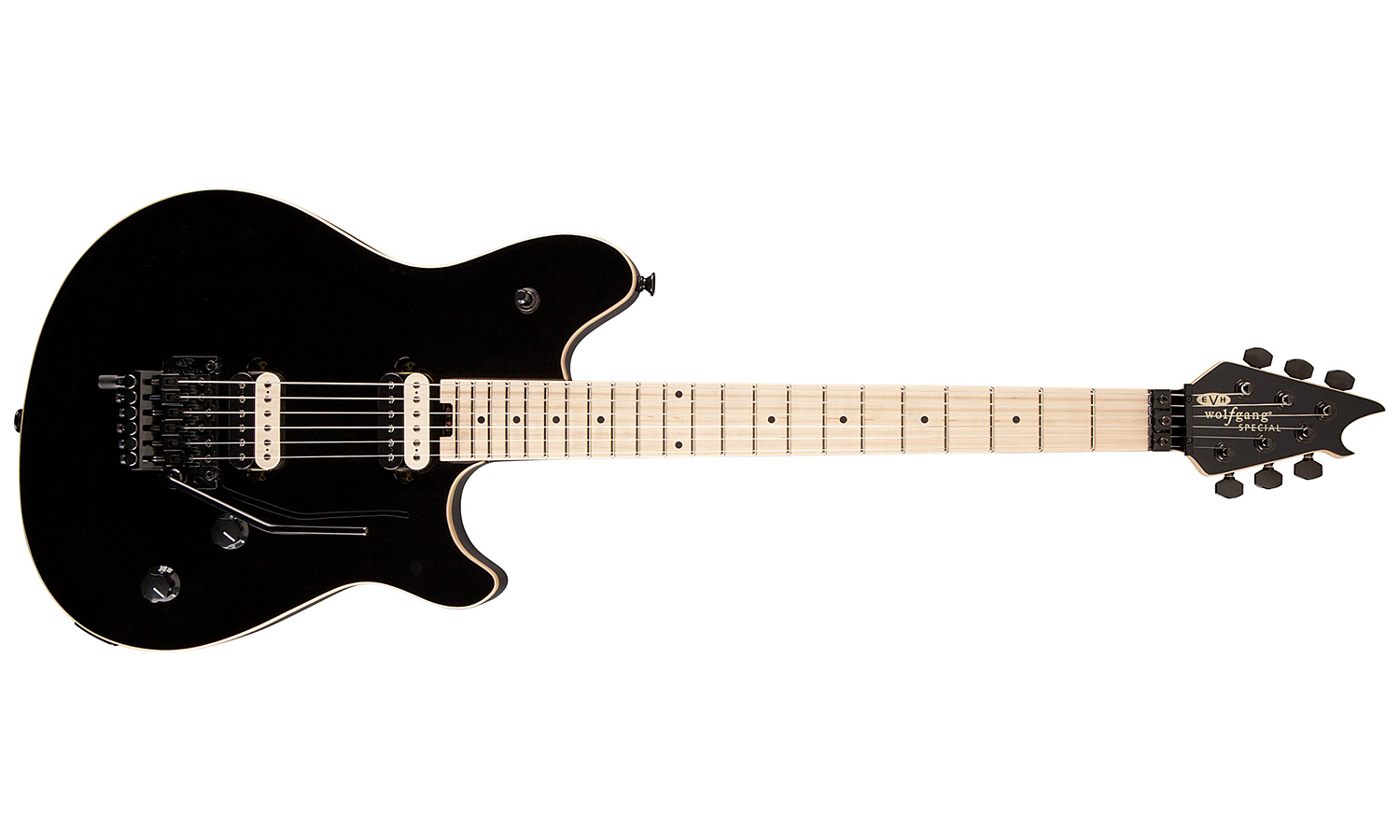 Evh Wolfgang Special Mex Mn - Gloss Black - Guitarra electrica metalica - Variation 1