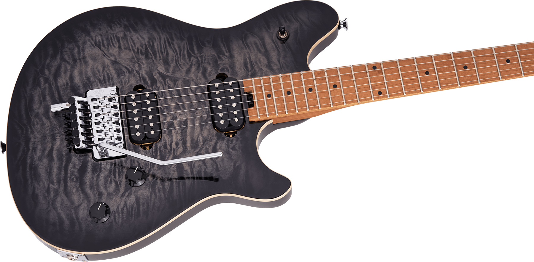 Evh Wolfgang Special Qm 2h Fr Mn - Charcoal Burst - Guitarra electrica metalica - Variation 2