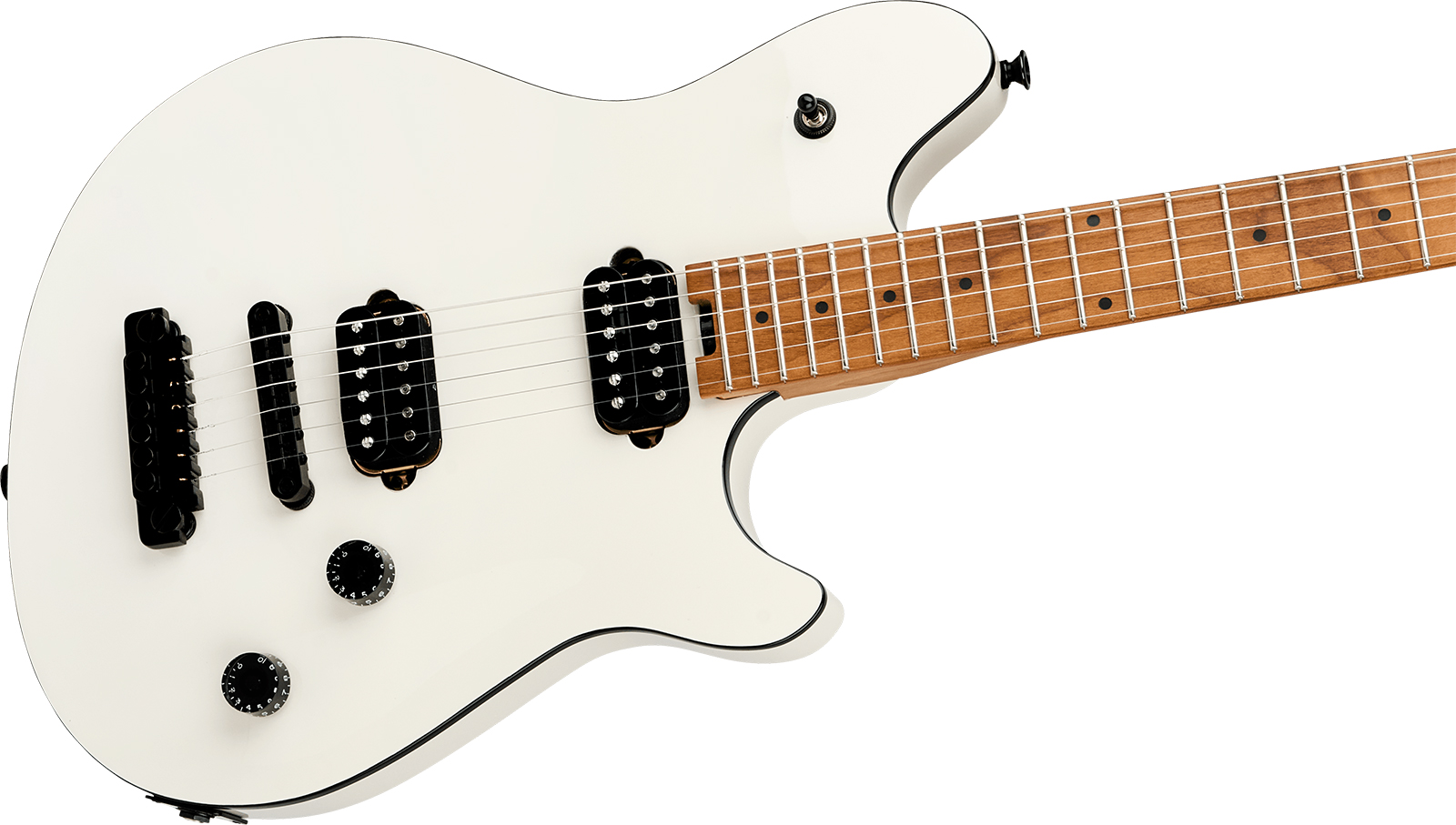 Evh Wolfgang Special Tom Mex 2h Ht Mn - Husk White - Guitarra electrica metalica - Variation 2