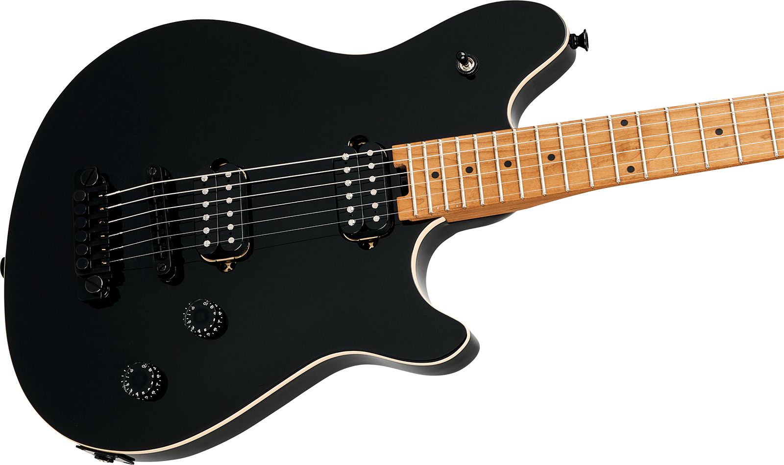 Evh Wolfgang Special Tom Mex 2h Ht Mn - Gloss Black - Guitarra electrica metalica - Variation 2