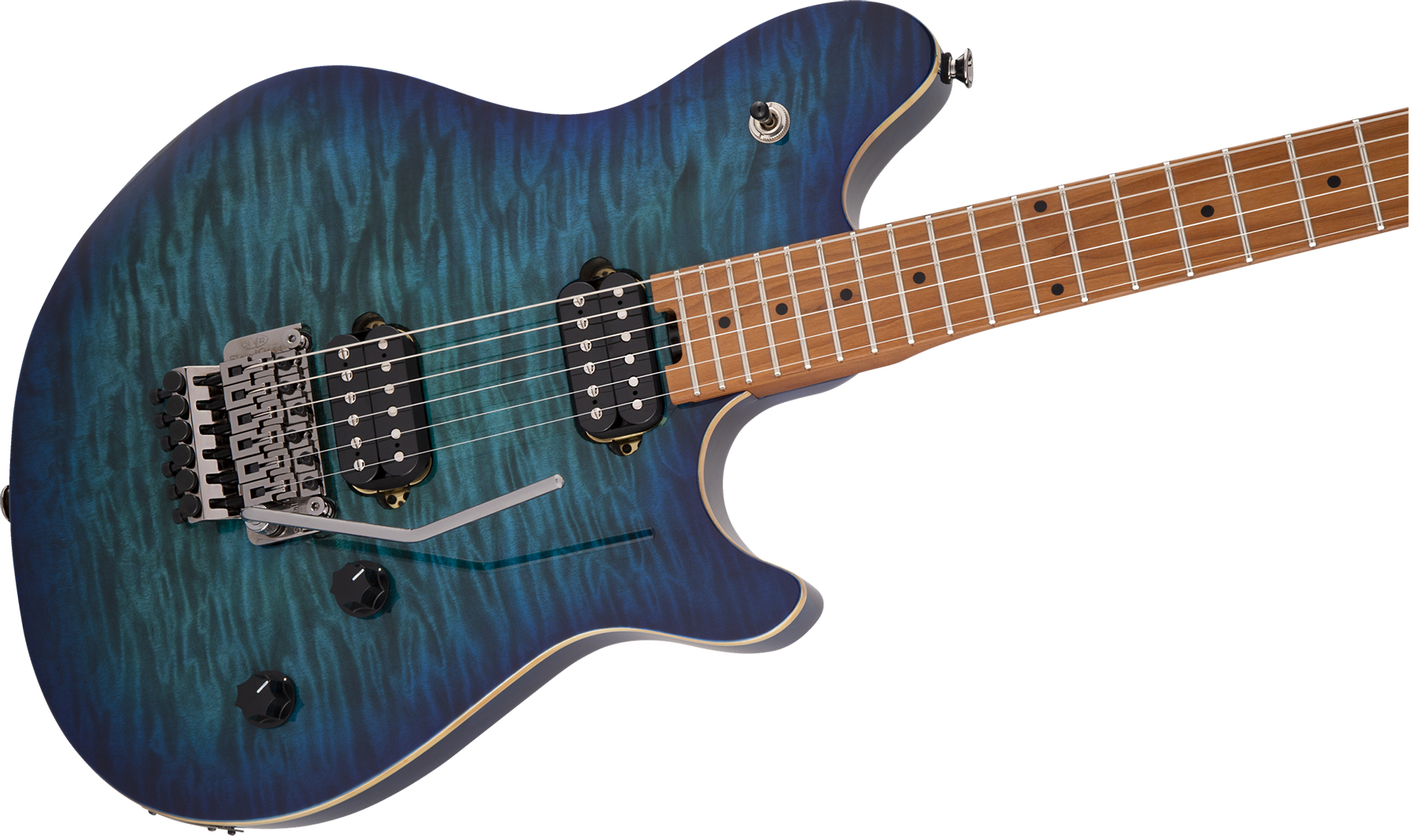 Evh Wolfgang Wg Standard Qm 2h  Fr Mn - Chlorine Burst - Guitarra electrica metalica - Variation 2