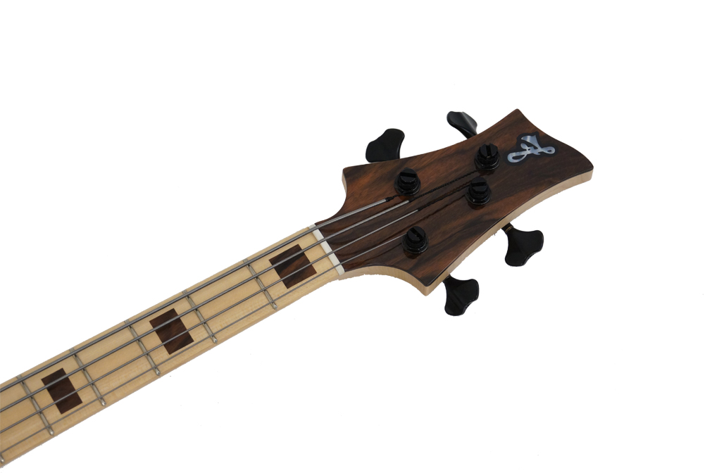 F Bass Bn 4 String Macassar Top Block Inlays 4c Mn Natural - Bajo eléctrico de cuerpo sólido - Variation 4