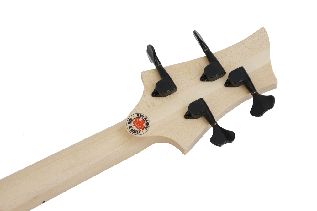 F Bass Bn 4 String Macassar Top Block Inlays 4c Mn Natural - Bajo eléctrico de cuerpo sólido - Variation 5