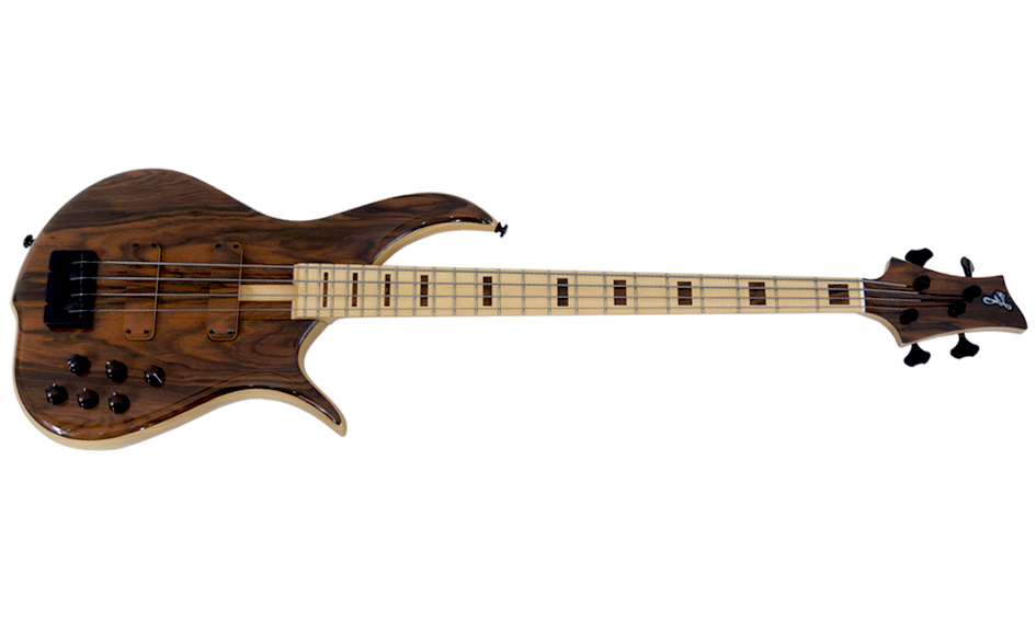 F Bass Bn 4 String Macassar Top Block Inlays 4c Mn Natural - Bajo eléctrico de cuerpo sólido - Variation 1