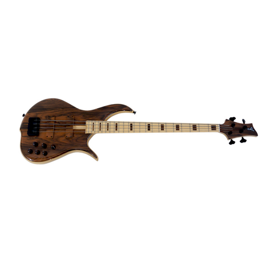 F Bass Bn 4 String Macassar Top Block Inlays 4c Mn Natural - Bajo eléctrico de cuerpo sólido - Main picture