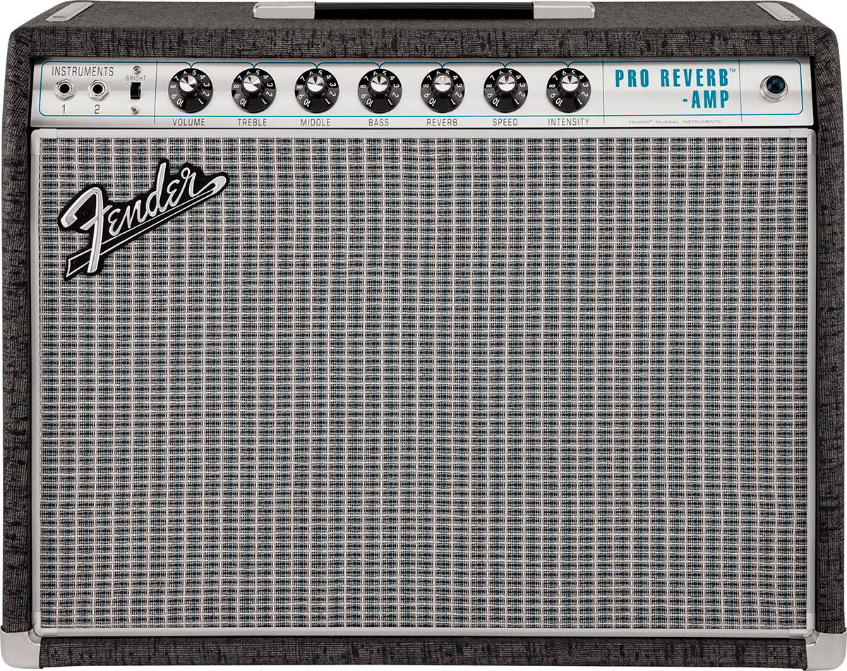 Fender 1968 Custom Pro Reverb Ltd Pewter 40w 6l6 1x12 - Combo amplificador para guitarra eléctrica - Variation 1