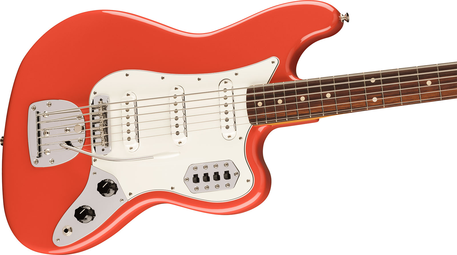 Fender 60s Bass Vi Vintera 2 3s Trem Rw - Fiesta Red - Guitarra eléctrica barítono - Variation 2