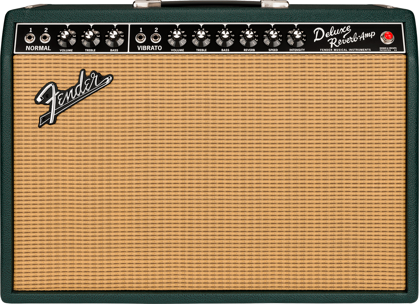 Fender 65 Deluxe Reverb Ltd 22w 6v6 1x12 Eminence Sc64 British Racing Green - Combo amplificador para guitarra eléctrica - Variation 1