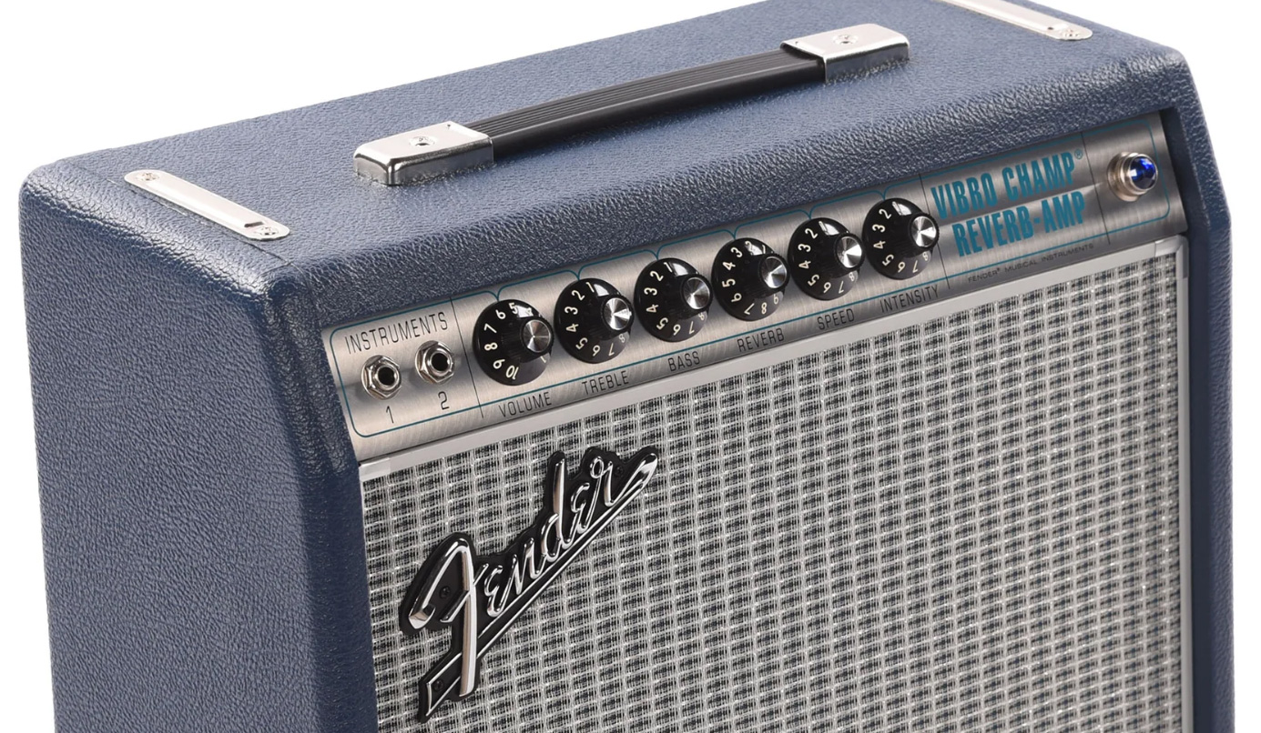 Fender 68 Custom Vibro Champ Fsr Ltd 5w 1x5 Navy - Combo amplificador para guitarra eléctrica - Variation 1