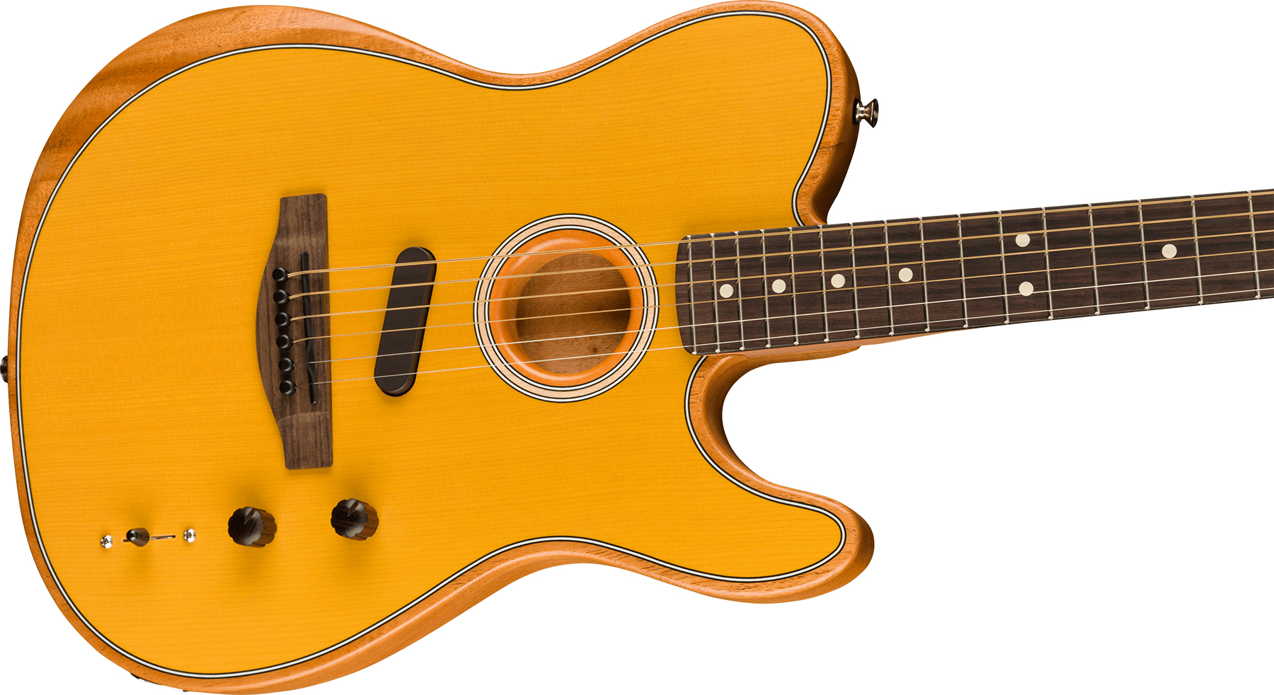 Fender Acoustasonic Tele Player Mex Epicea Acajou Rw - Butterscotch Blonde - Guitarra electro acustica - Variation 2