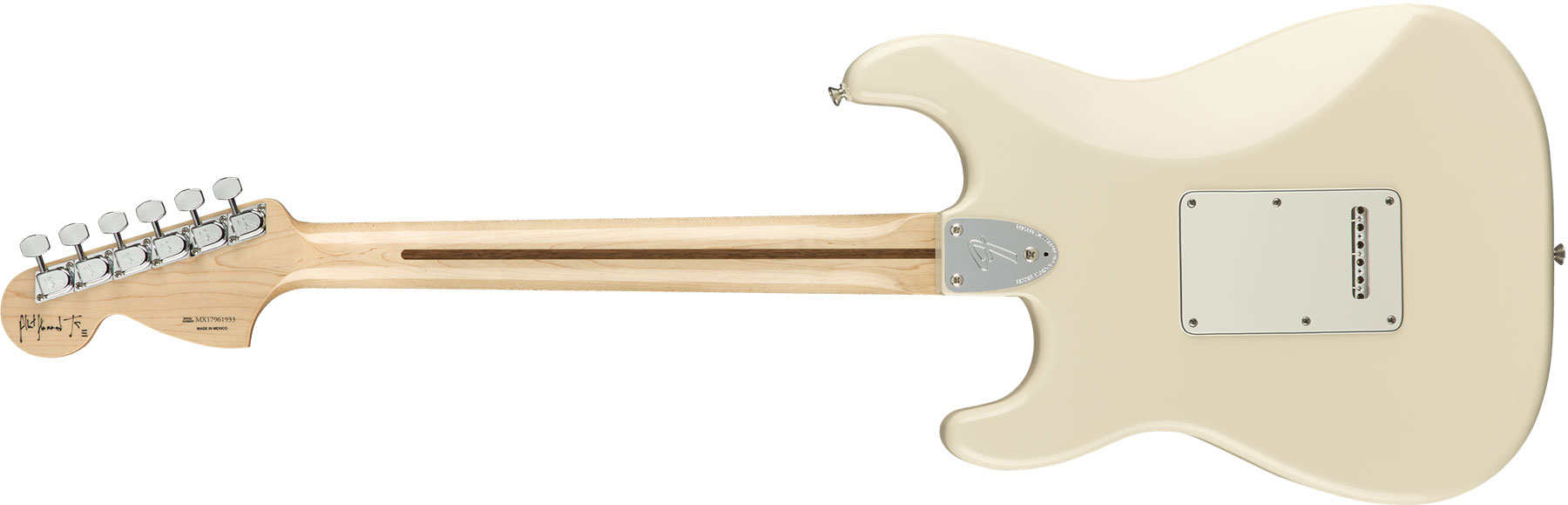 Fender Albert Hammond Strat Mex Signature 3s Trem Rw - Olympic White - Guitarra eléctrica con forma de str. - Variation 1