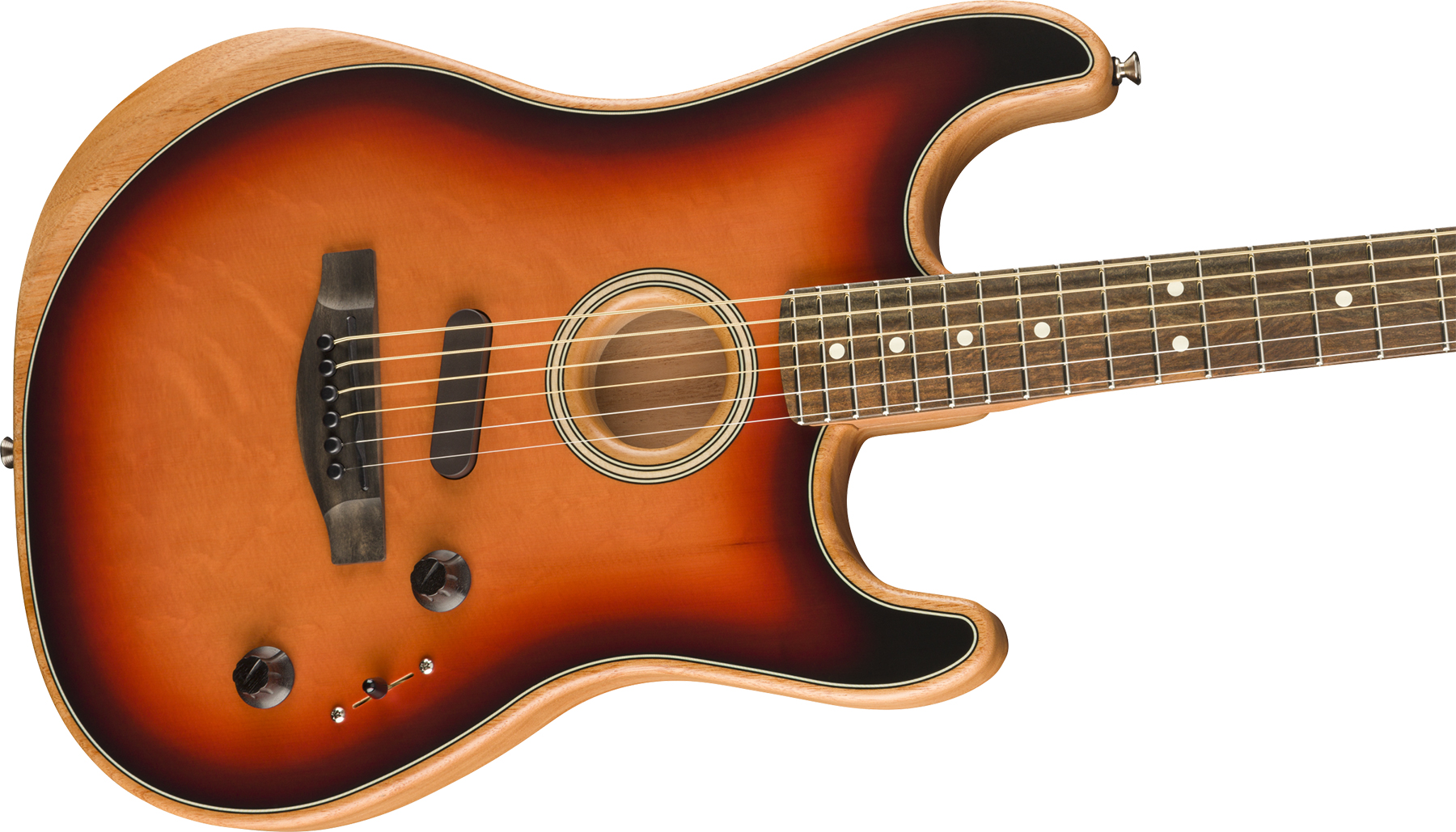 Fender American Acoustasonic Strat Usa Eb - 3-color Sunburst - Guitarra electro acustica - Variation 2