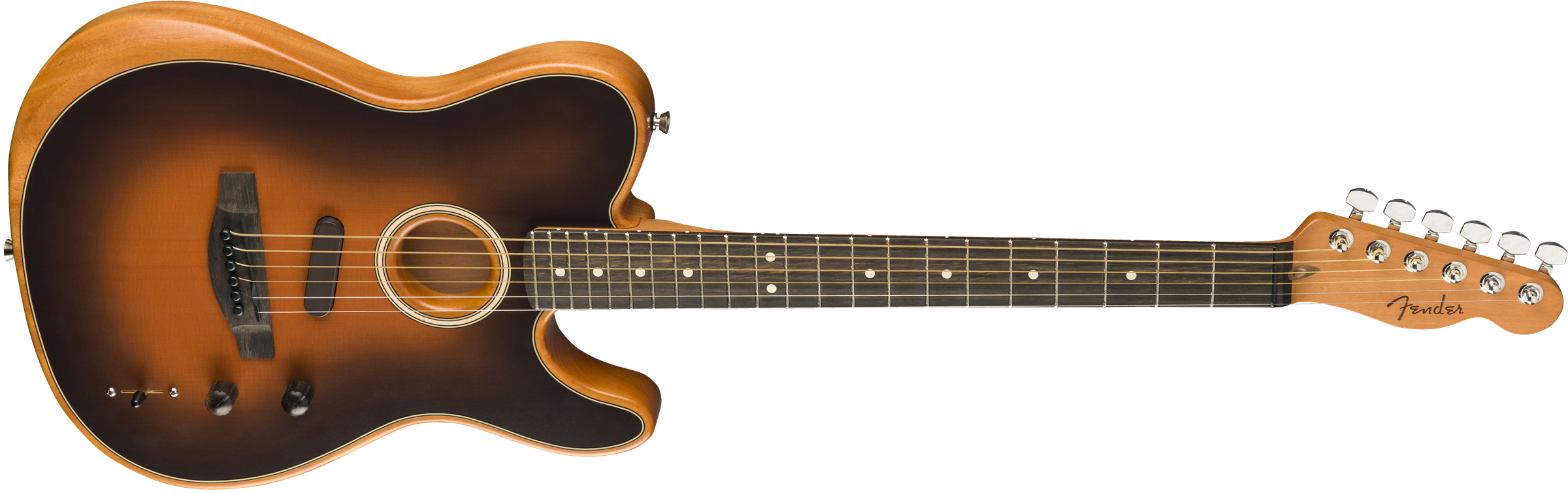 Fender Tele American Acoustasonic Usa Eb - Sunburst - Guitarra acústica & electro - Variation 2