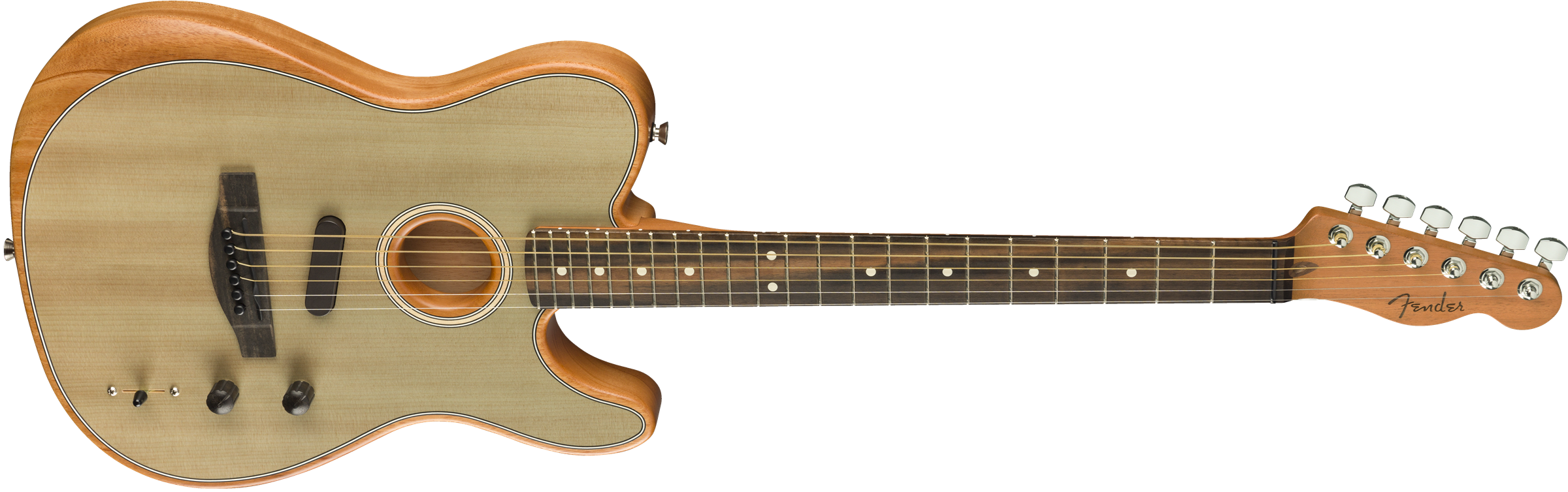 Fender Tele American Acoustasonic Usa Eb - Sonic Gray - Guitarra electro acustica - Variation 2