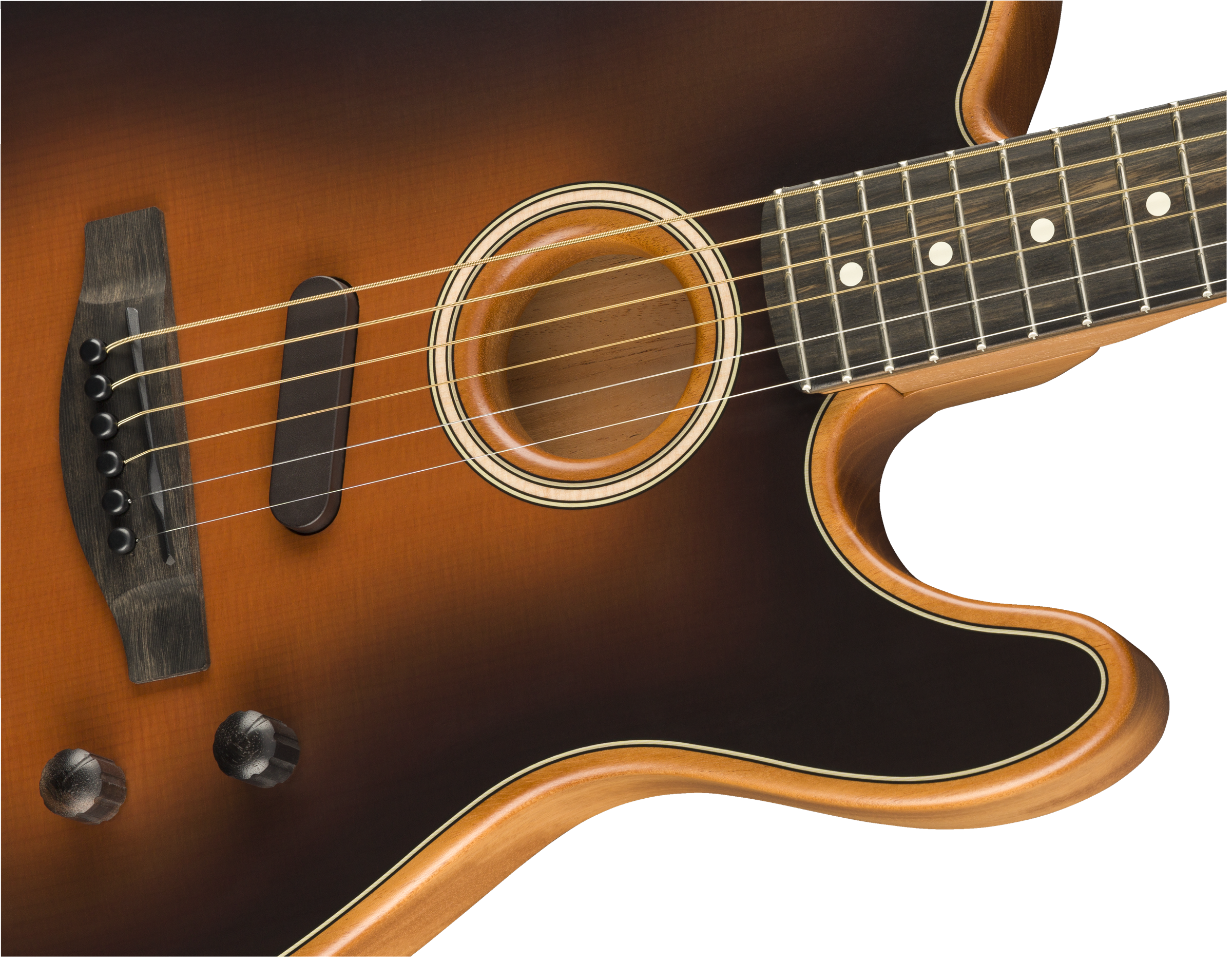 Fender Tele American Acoustasonic Usa Eb - Sunburst - Guitarra acústica & electro - Variation 3