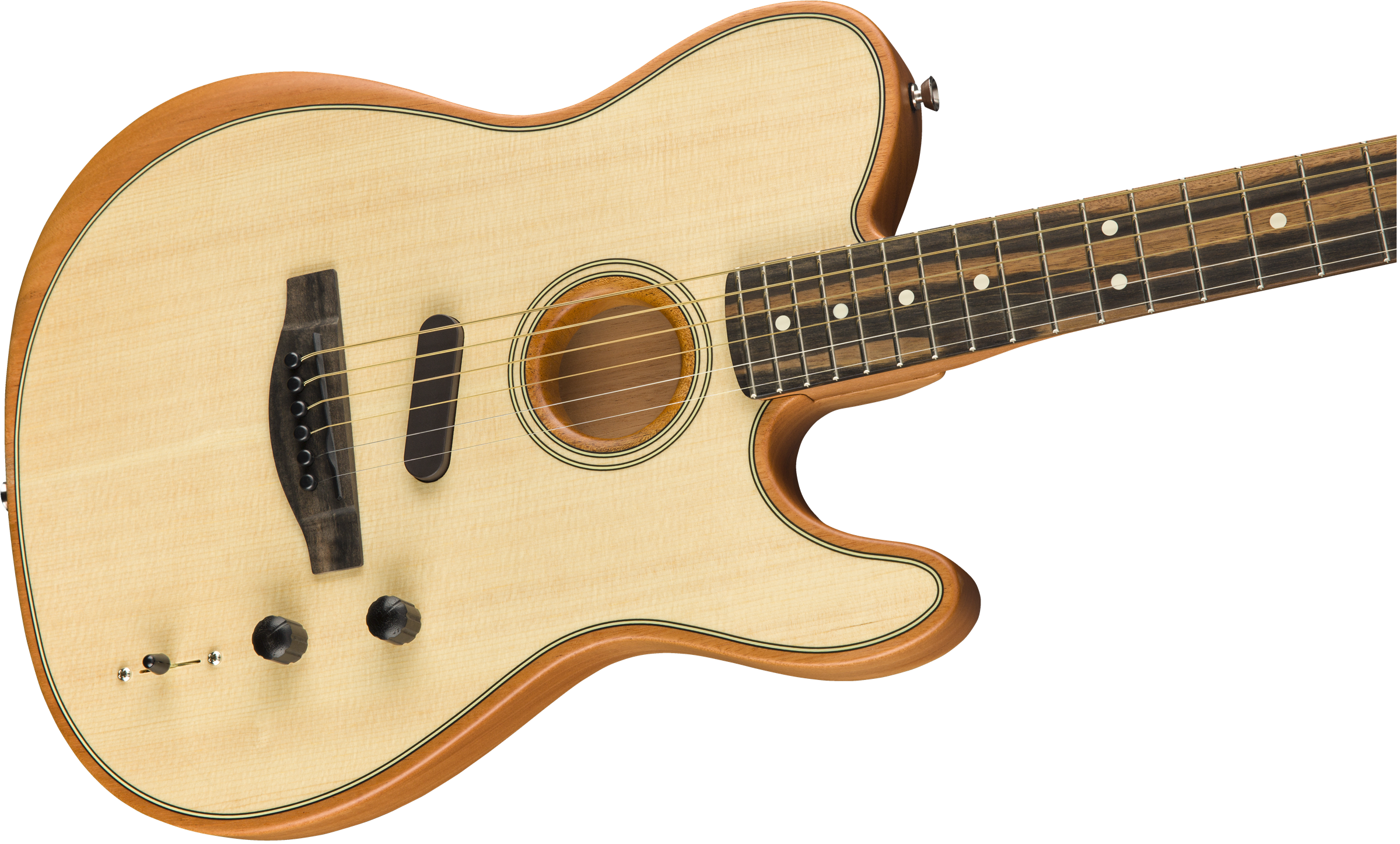 Fender Tele American Acoustasonic Usa Eb - Natural - Guitarra acústica & electro - Variation 3