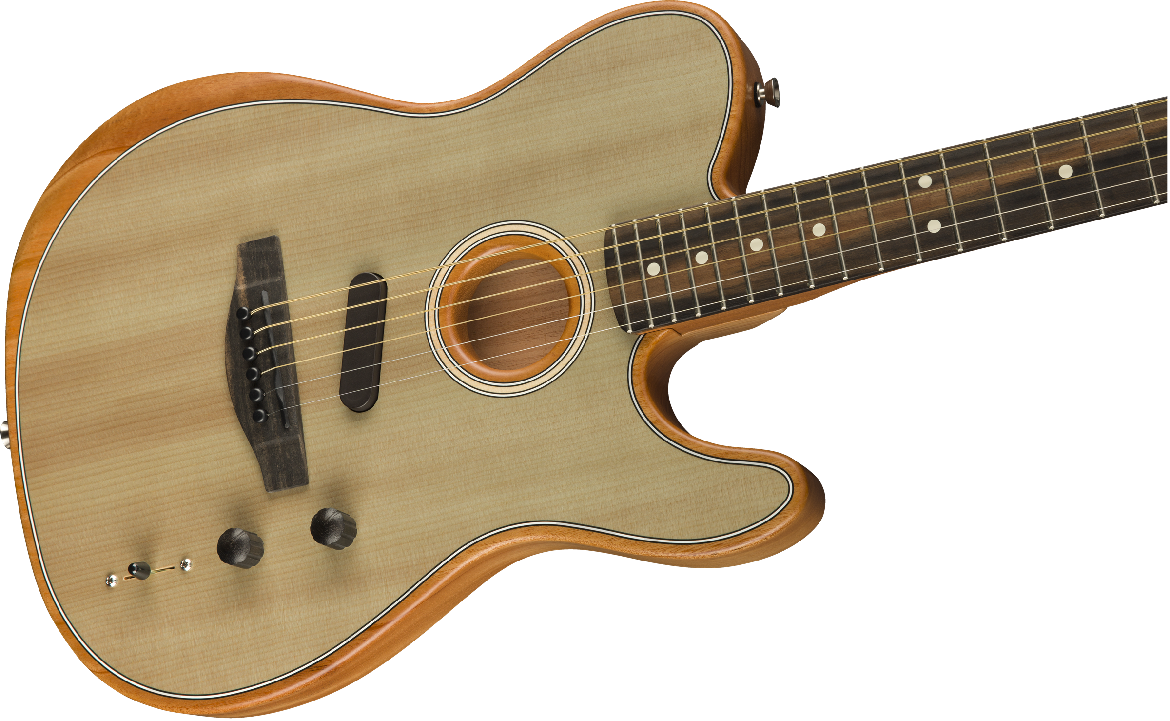 Fender Tele American Acoustasonic Usa Eb - Sonic Gray - Guitarra electro acustica - Variation 3