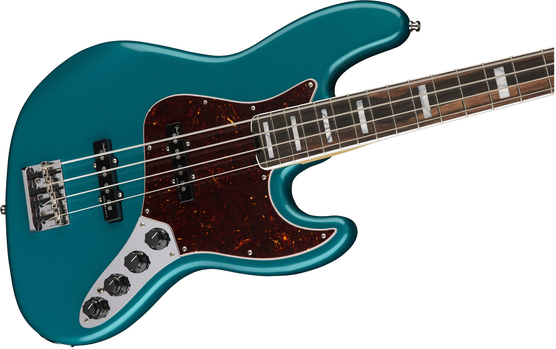 Fender American Elite Jazz Bass 2018 Usa Eb - Ocean Turquoise - Bajo eléctrico de cuerpo sólido - Variation 2