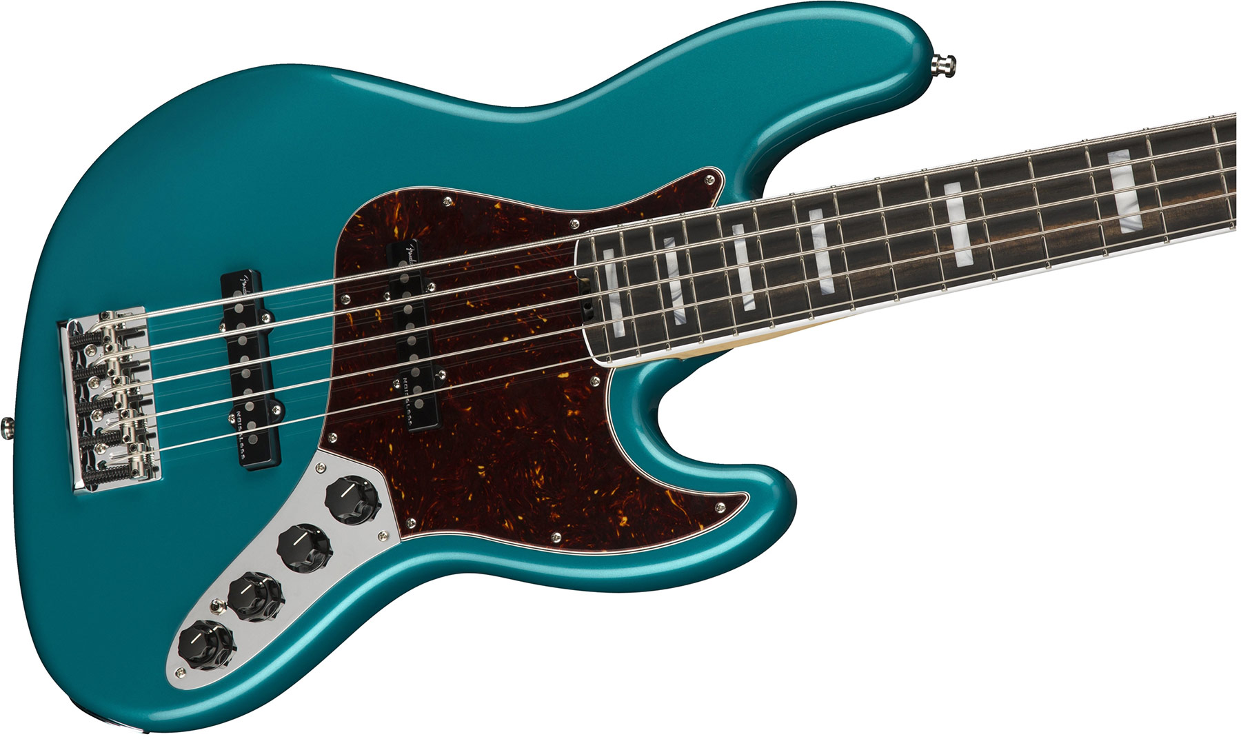Fender American Elite Jazz Bass V Usa Eb - Ocean Turquoise - Bajo eléctrico de cuerpo sólido - Variation 2
