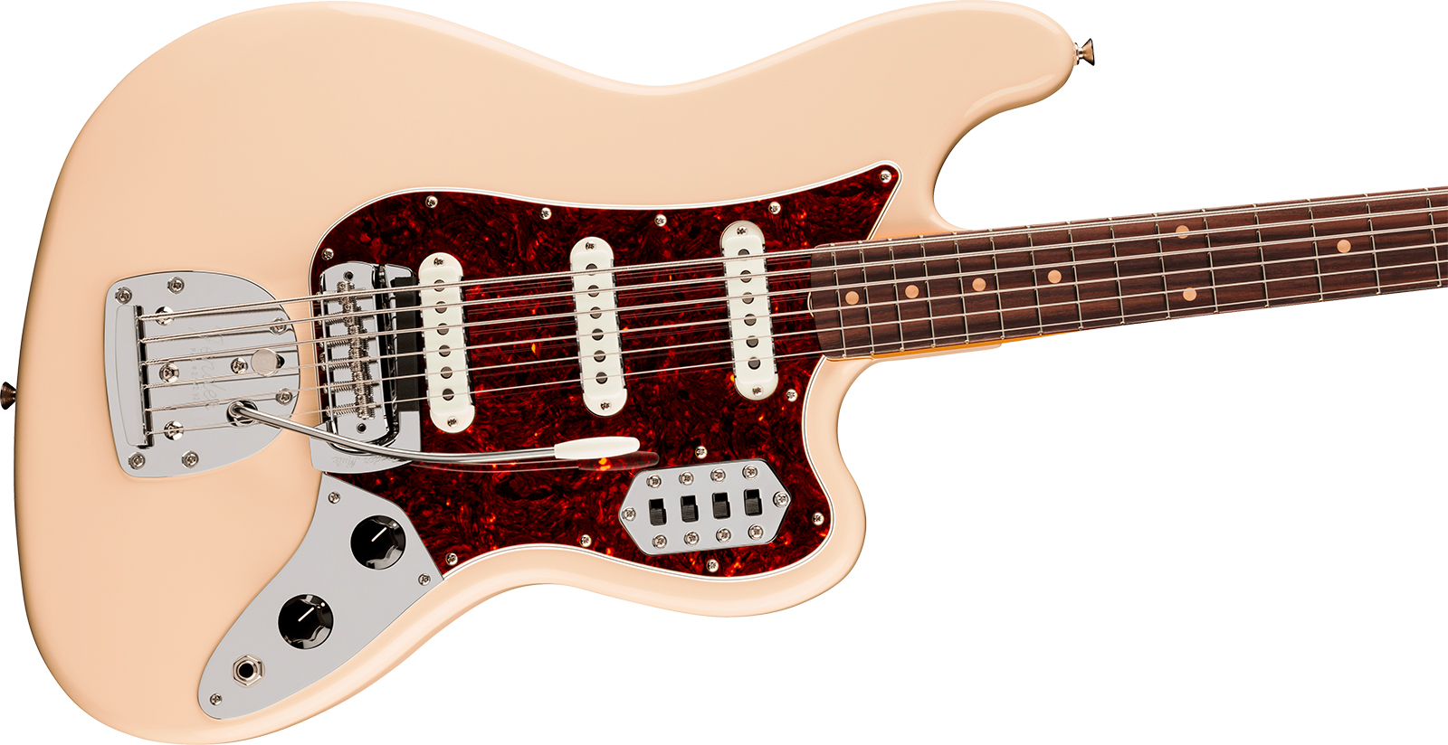 Fender Bass Vi Early 60s Vintera 3 Mex Shsc Rw - Olympic White - Bajo eléctrico de cuerpo sólido - Variation 2