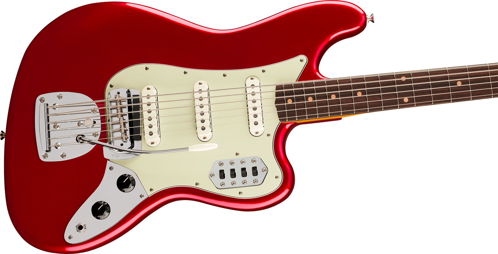 Fender Bass Vi Early 60s Vintera 3 Mex Shsc Rw - Candy Apple Red - Bajo eléctrico de cuerpo sólido - Variation 2