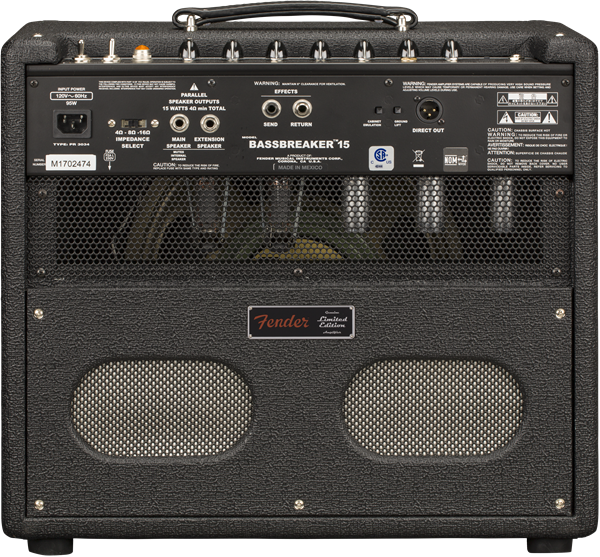 Fender Bassbreaker 15 Combo 15w 1x12 Celestion Greenback Midnight Oil - Combo amplificador para guitarra eléctrica - Variation 1