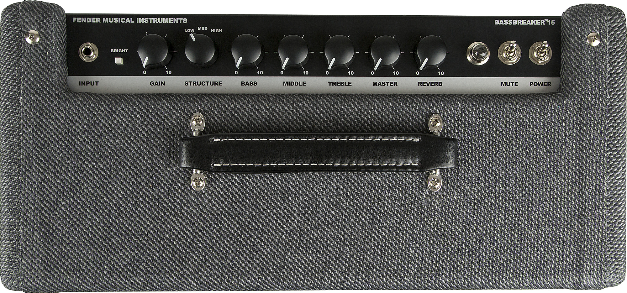 Fender Bassbreaker 15 Combo 15w 1x12 Gray Tweed - Combo amplificador para guitarra eléctrica - Variation 3