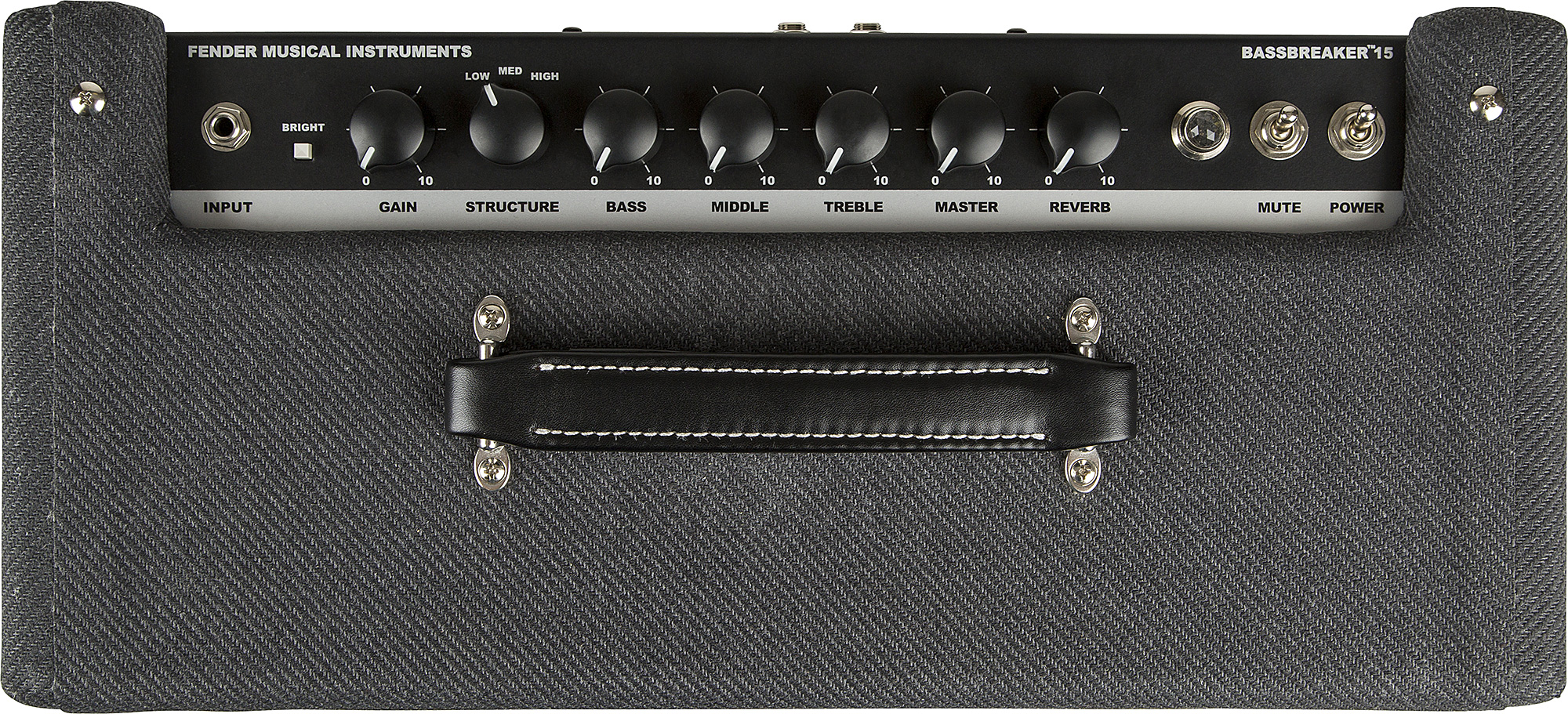 Fender Bassbreaker 15 Head 15w Gray Tweed - Cabezal para guitarra eléctrica - Variation 3