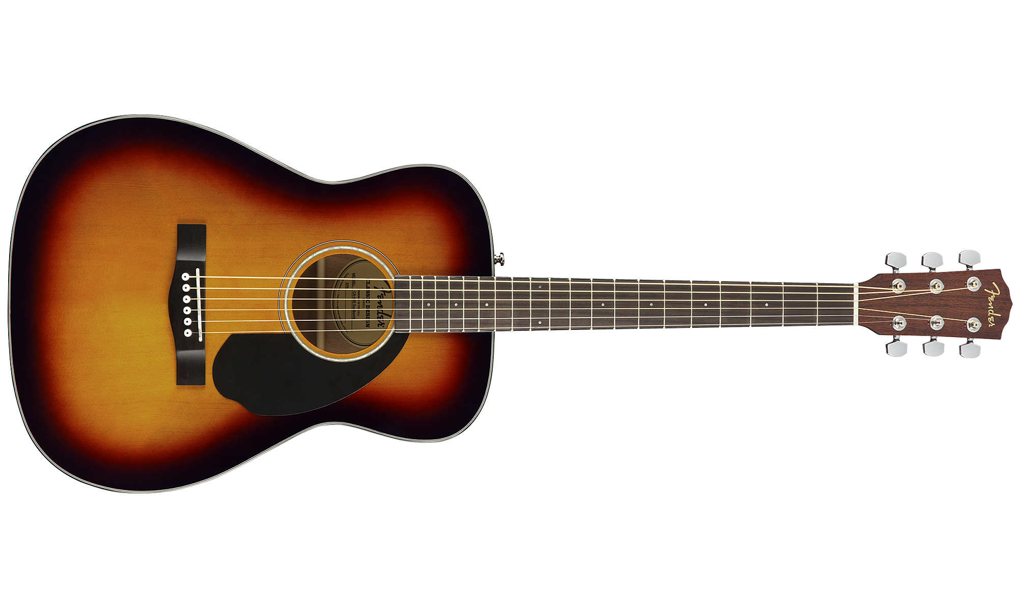 Fender Cc-60s Concert Epicea Acajou 2017 - Sunburst - Guitarra acústica & electro - Variation 1