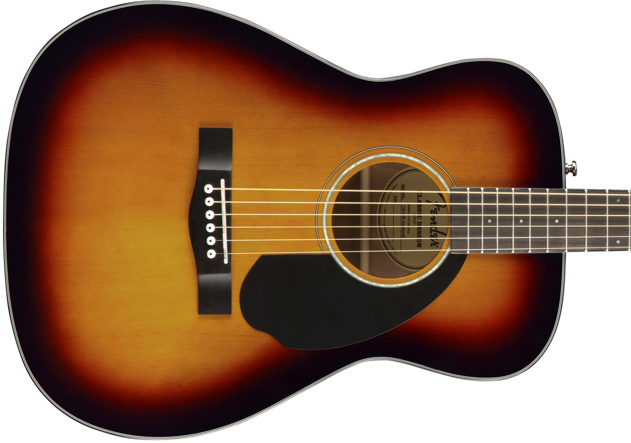 Fender Cc-60s Concert Epicea Acajou 2017 - Sunburst - Guitarra acústica & electro - Variation 2
