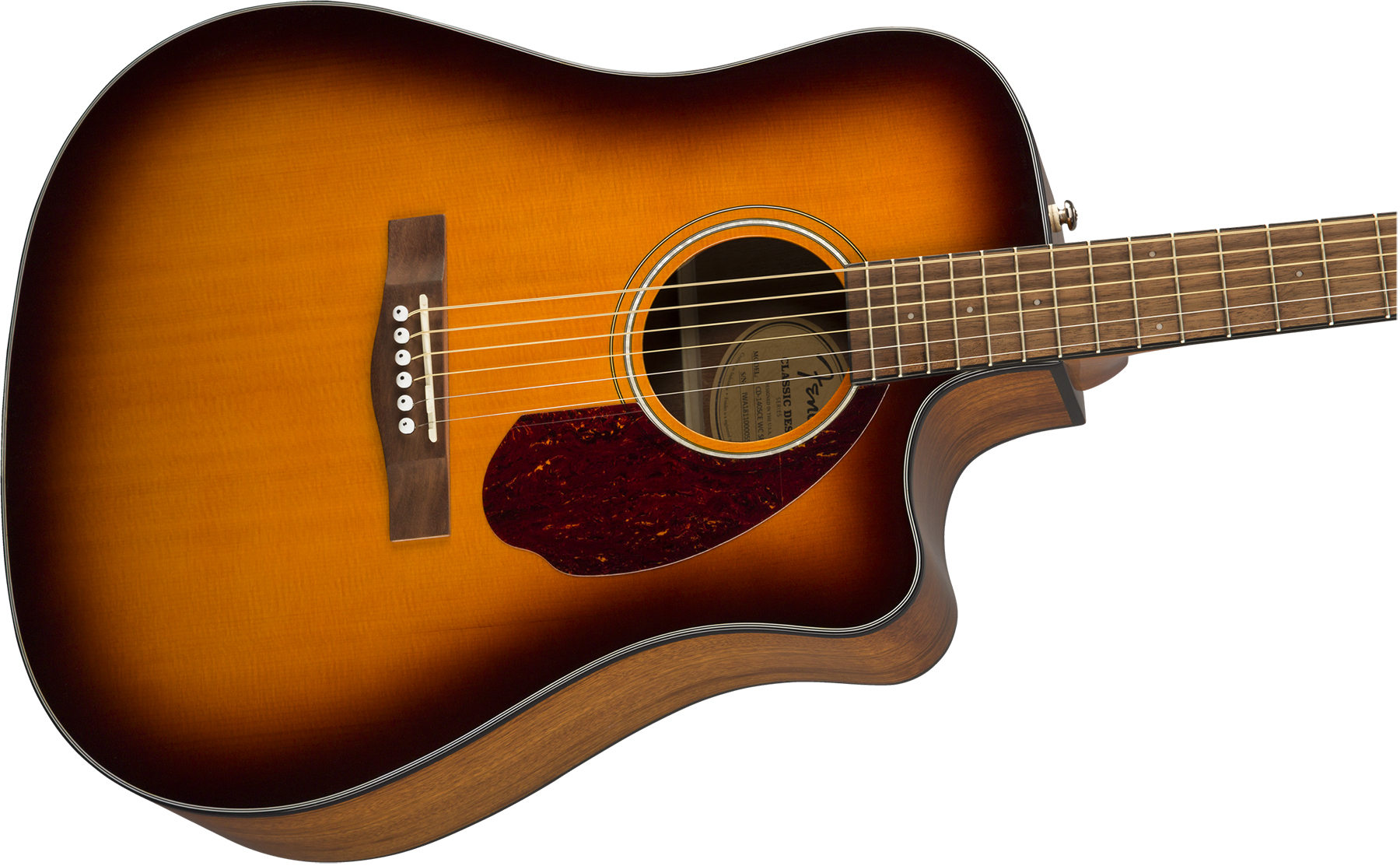 Fender Cd-140sce Classic Design Dreadnought Cw Epicea Ovangkol Wal +etui - Sunburst - Guitarra electro acustica - Variation 2