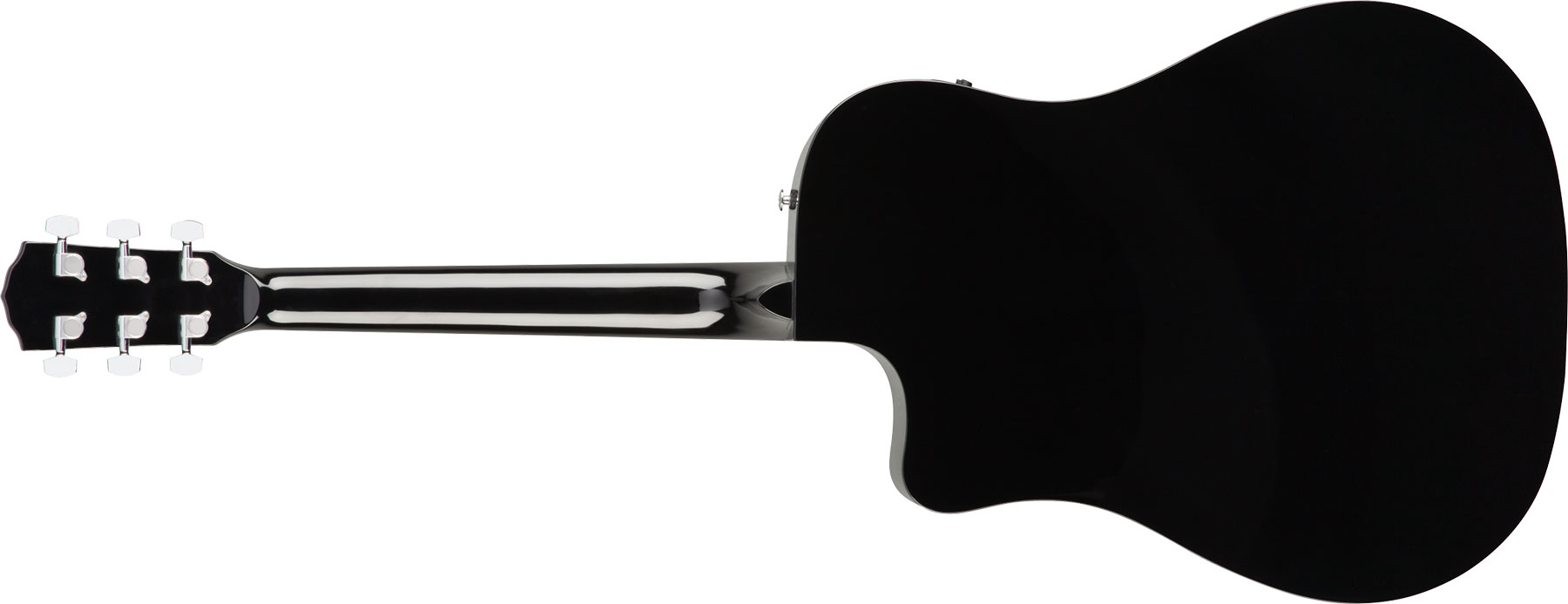 Fender Cd-60sce Dreadnought Cw Epicea Acajou Wal - Black - Guitarra electro acustica - Variation 1