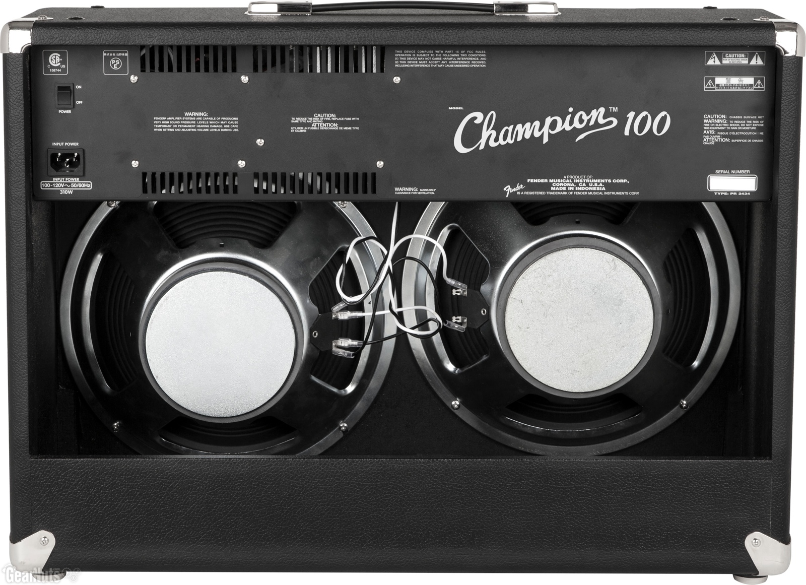 Fender Champion 100 100w 2x12 Black - Combo amplificador para guitarra eléctrica - Variation 1