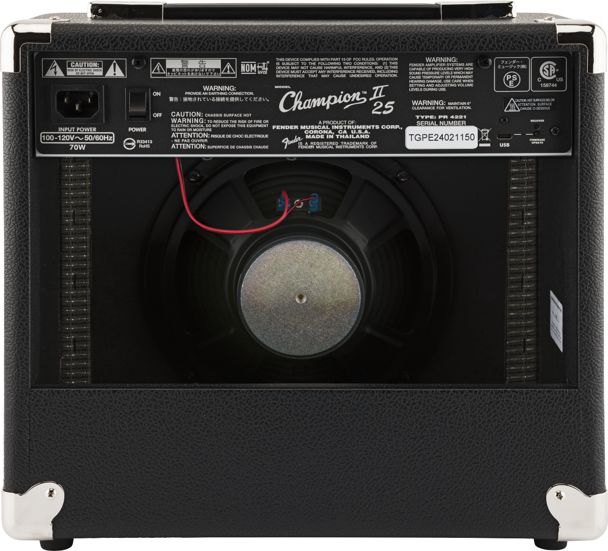 Fender Champion Ii 25w - Combo amplificador para guitarra eléctrica - Variation 1