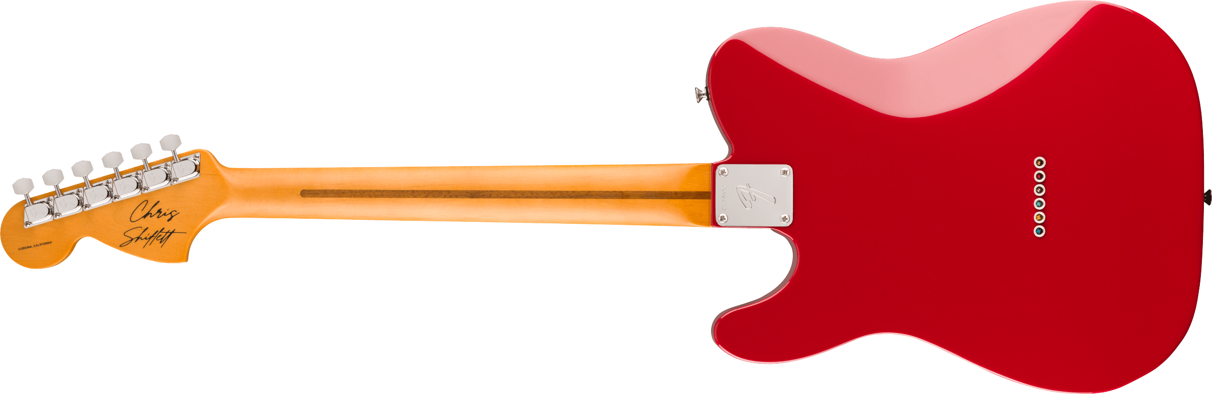 Fender Chris Shiflett Tele Cleaver Usa Signature 2s Ht Rw - Dakota Red - Guitarra eléctrica de autor - Variation 1