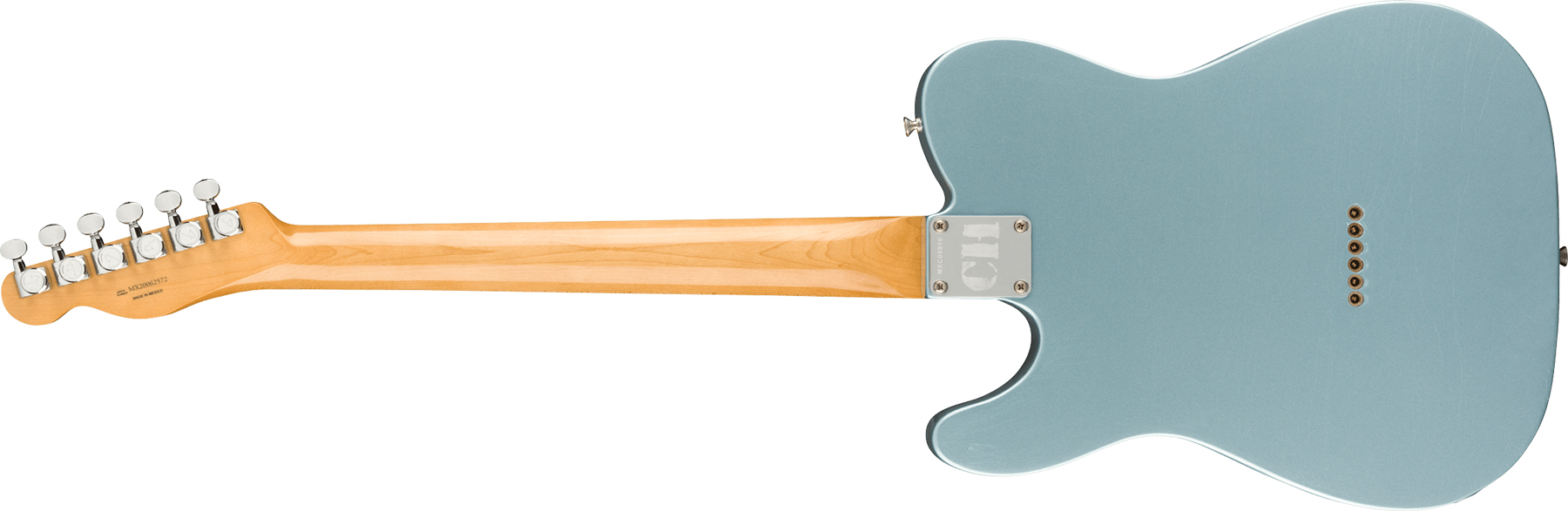 Fender Chrissie Hynde Tele Signature Mex Rw - Road Worn Faded Ice Blue Metallic - Guitarra eléctrica con forma de tel - Variation 1