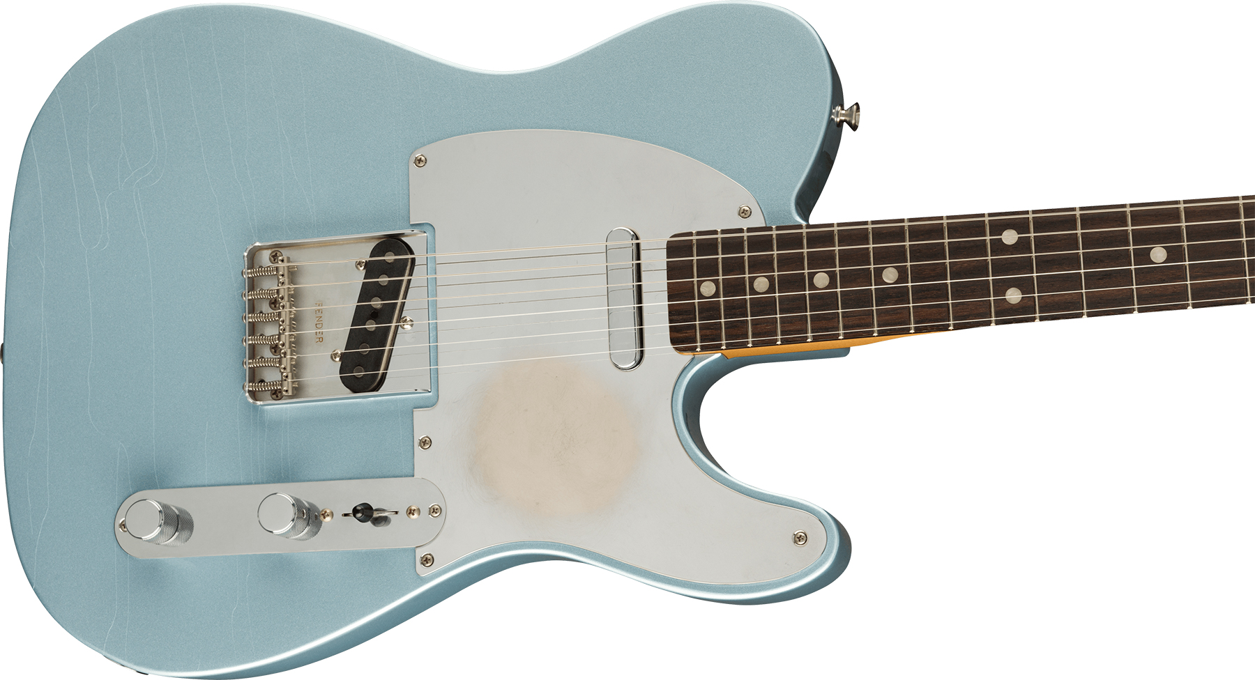Fender Chrissie Hynde Tele Signature Mex Rw - Road Worn Faded Ice Blue Metallic - Guitarra eléctrica con forma de tel - Variation 2