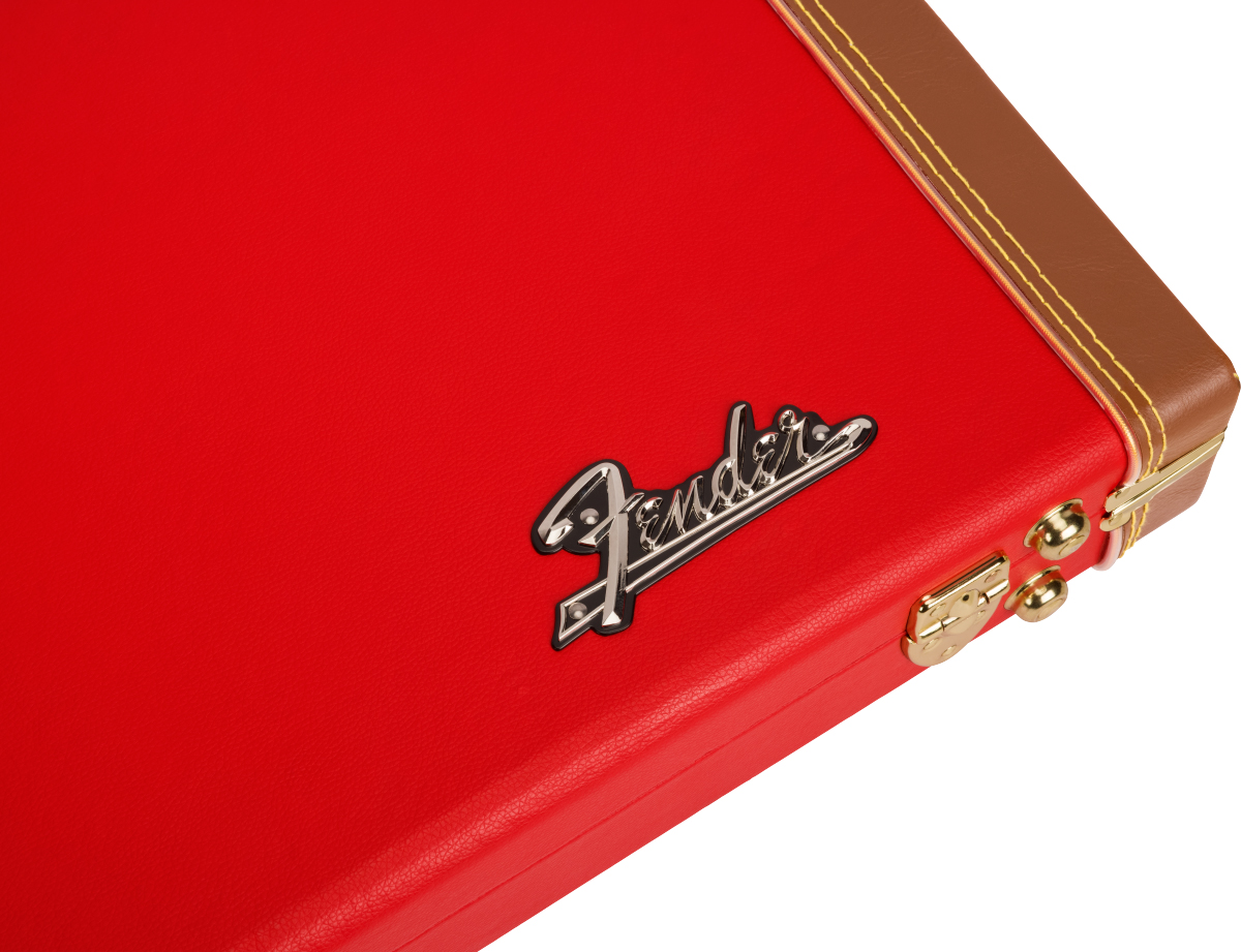 Fender Classic Wood Strat/tele Electric Guitar Case Bois Fiesta Red - Maleta para guitarra eléctrica - Variation 3