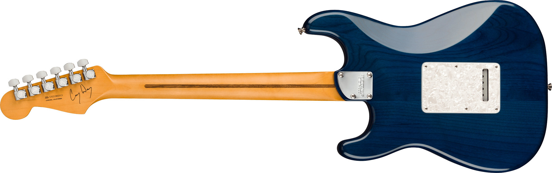Fender Cory Wong Strat Signature Usa 3s Trem Rw - Sapphire Blue Transparent - Guitarra eléctrica con forma de str. - Variation 1