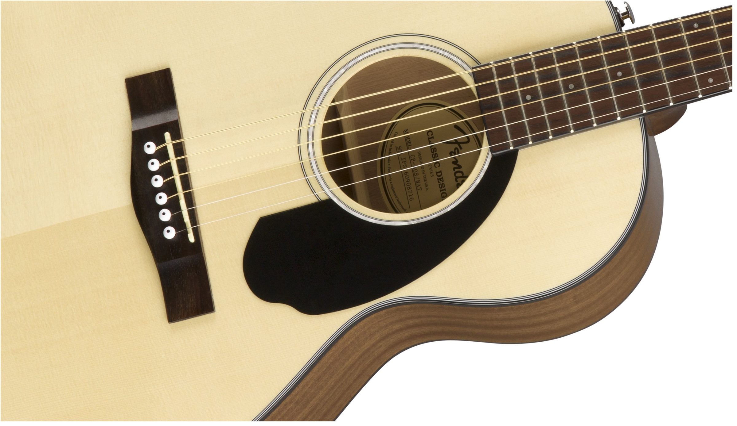 Fender Cp-60s Parlor Epicea Acajou Wal - Natural - Guitarra acústica & electro - Variation 2